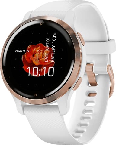 Garmin Venu 2S GPS älykello (ruusukulta/valkoinen)