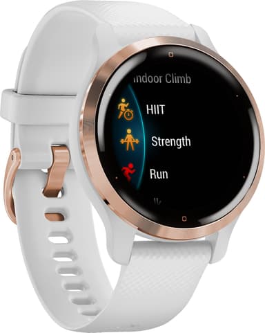 Garmin Venu 2S GPS älykello (ruusukulta/valkoinen)