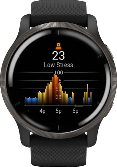 Garmin Venu 2 GPS älykello (musta liuskekivi)