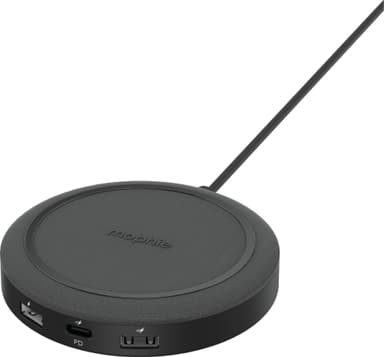 Mophie langaton lataushubi USB-C + USB-A (musta)