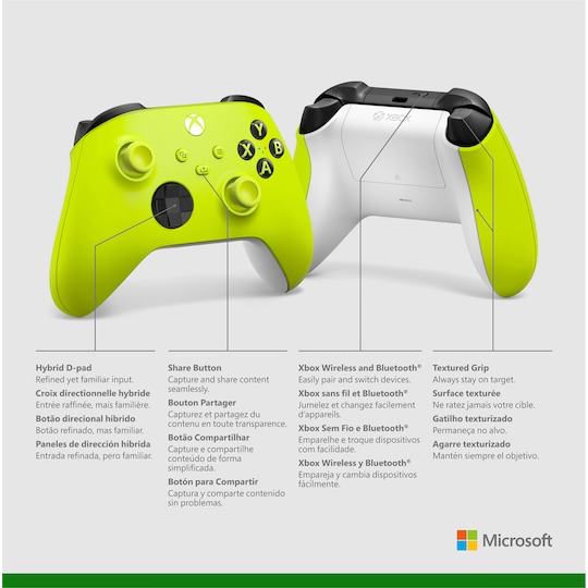 Microsoft Xbox Wireless ohjain (keltainen)