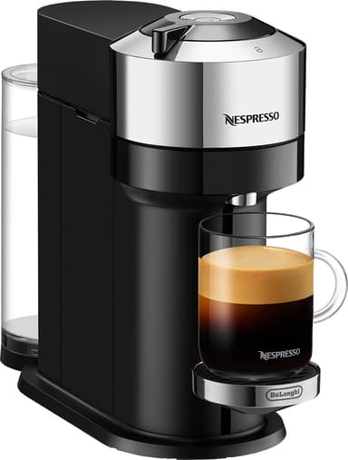 NESPRESSO® Vertuo Next kapselikeitin, DeLonghi ENV120CAE (Pure Chrome)