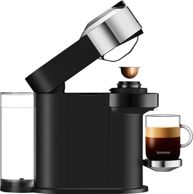 NESPRESSO® Vertuo Next kapselikeitin, DeLonghi ENV120CAE (Pure Chrome)