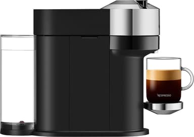 NESPRESSO® Vertuo Next kapselikeitin, DeLonghi ENV120CAE (Pure Chrome)