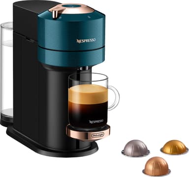 NESPRESSO® Vertuo Next kapselikeitin, DeLonghi ENV120VA (Luxury Teal)