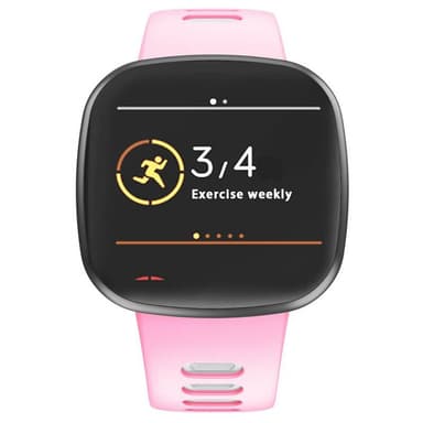 Twin Sport Rannekoru Armband Fitbit Sense - Vaaleanpunainen/valkoinen