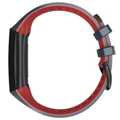 Twin Sport Rannekoru Armband Fitbit Charge 4- Tummanharmaa/punainen