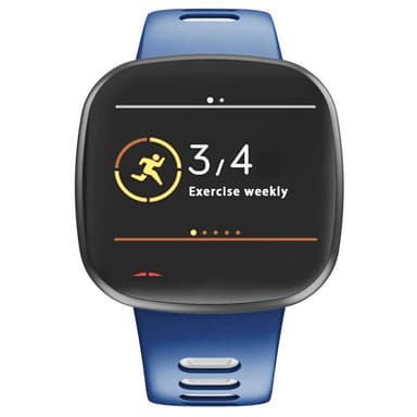 Twin Sport Rannekoru Armband Fitbit Versa 3 - Sinivalkoinen