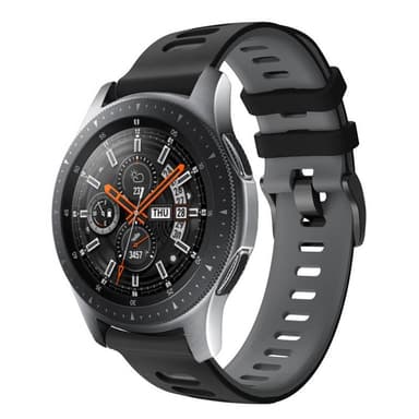 Twin Sport Rannekoru Armband Samsung Galaxy Watch 46 - Musta/harmaa