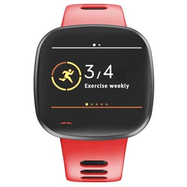 Twin Sport Rannekoru Armband Fitbit Sense - Punamusta