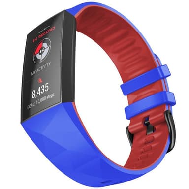 Twin Sport Rannekoru Armband Fitbit Charge 3- Sininen/punainen