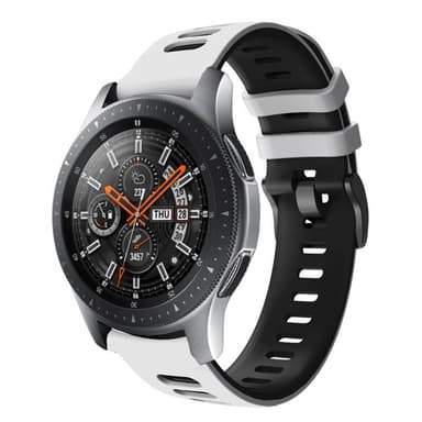 Twin Sport Rannekoru Armband Samsung Galaxy Watch 46 - Valkoinen/musta