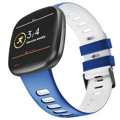 Twin Sport Rannekoru Armband Fitbit Sense - Sinivalkoinen
