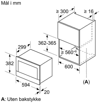 Bosch mikroaaltouuni BFR834GC1 integroitava