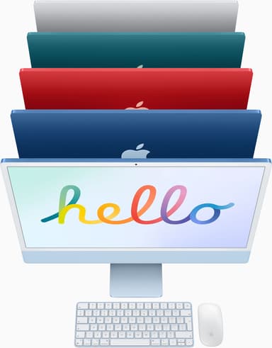 iMac 24" 8C CPU/7C GPU/256 (sininen)
