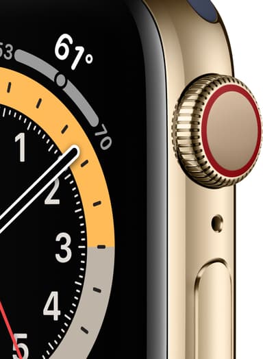 Apple Watch Series 6 40mm GPS+Cellular (kultateräs/laivastons. rann.)