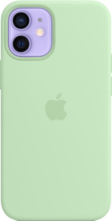 iPhone 12 mini MagSafe silikoninen suojakuori (pistaasi)