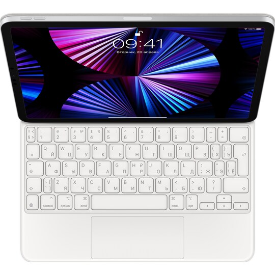Apple Magic Keyboard iPad Air / Pro 11" (valkoinen) (RUS)