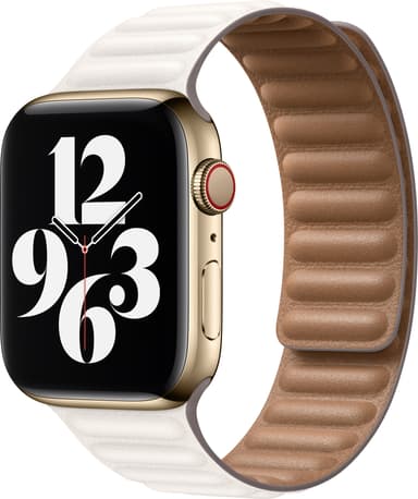 Apple 40 mm nahkaranneke - keskikokoinen/suuri (liitu)
