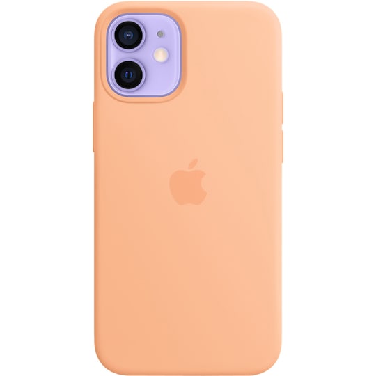iPhone 12 mini MagSafe silikoninen suojakuori (Cantaloupe)