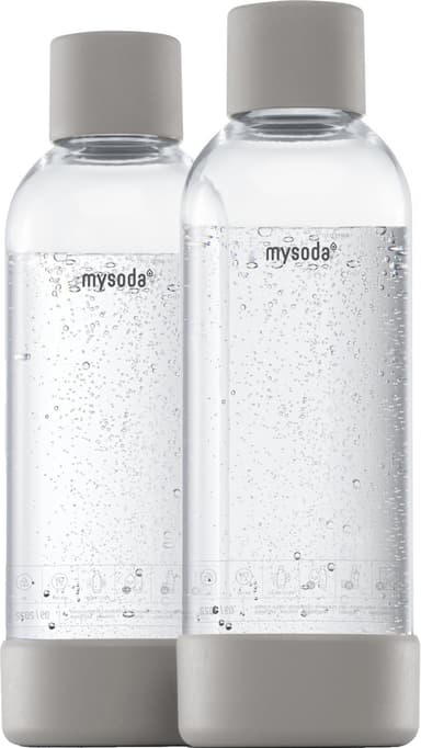 Mysoda juomapullo M2PB10F-GS (2 x 1 l, ruskeanharmaa)