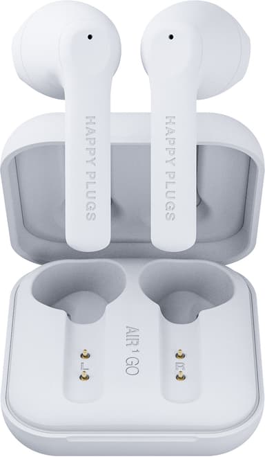 Happy Plugs Air 1 GO täysin langattomat in-ear kuulokkeet (valkoinen)