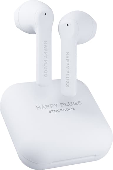 Happy Plugs Air 1 GO täysin langattomat in-ear kuulokkeet (valkoinen)