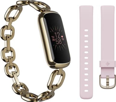 Fitbit Luxe Special Edition aktiivisuusranneke (kulta/pioni)