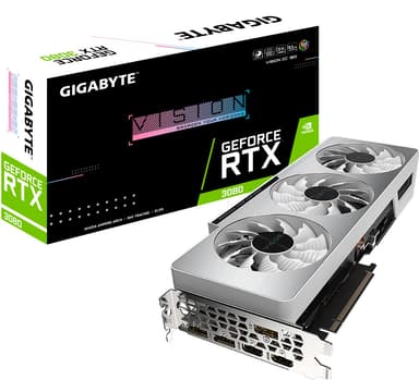 Gigabyte GeForce RTX 3080 VISION OC näytönohjain (10GB)