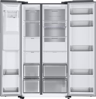 Samsung side by side jääkaappipakastin RS68A8841S9/EF (hopea)
