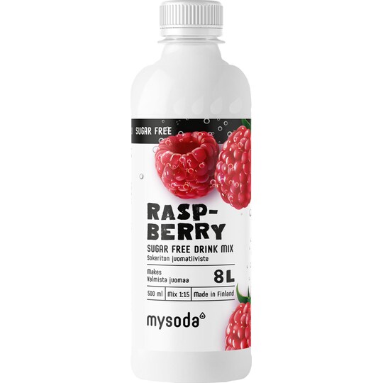 Mysoda Sugar Free Raspberry juomatiiviste MFI2205