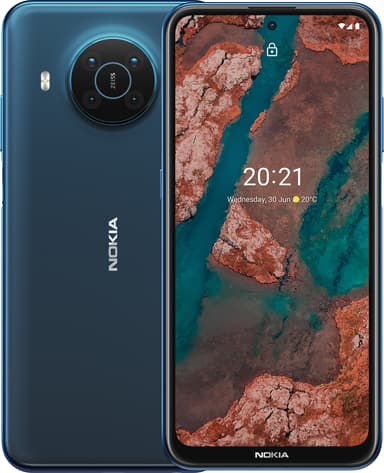 Nokia X20 5G älypuhelin 8/128GB (Nordic Blue)