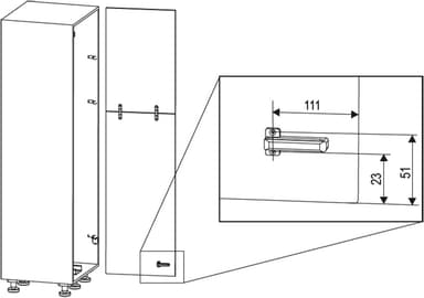 ESP - Tandem avausmekanismi (harmaa)
