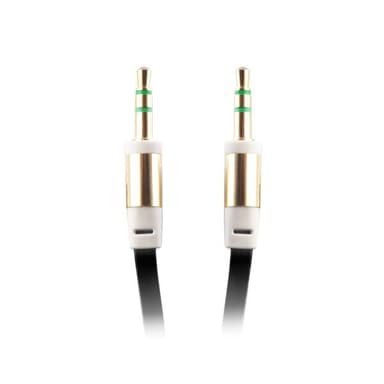 Ljudkabel 3,5mm till 3,5mm - Svart