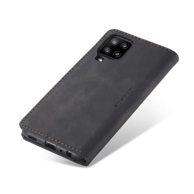 CASEME Retro Lompakkokotelo Samsung Galaxy A12 - Musta