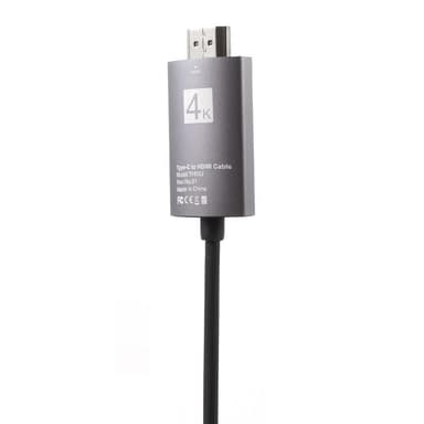 USB-C - HDMI-sovitin 4K nopea sovitin - musta