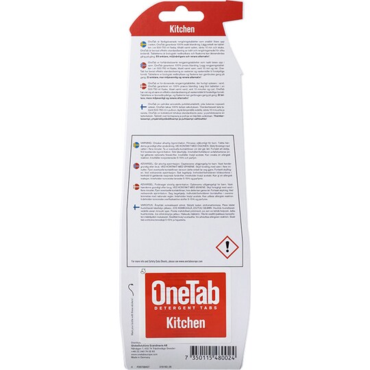 OneTab puhdistuskapselit ONETAB50 (keittiö)