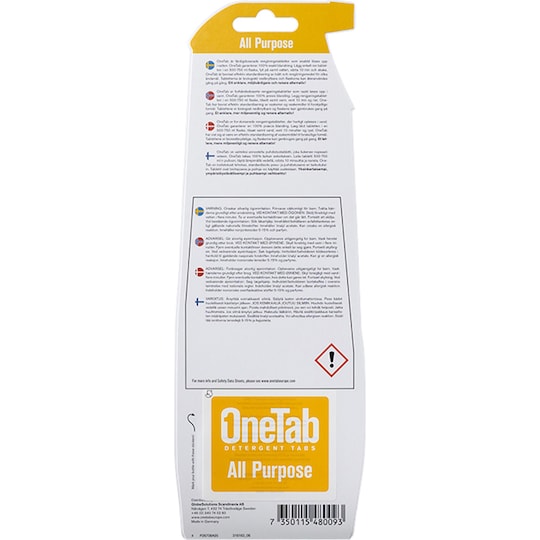 OneTab puhdistuskapselit ONETAB57 (yleiskäyttöön)