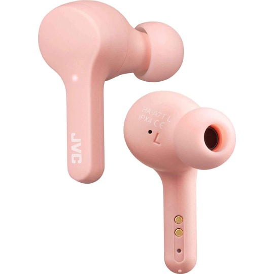 JVC Gumy HA-A7T täysin langattomat in-ear kuulokkeet (persikanpinkki)