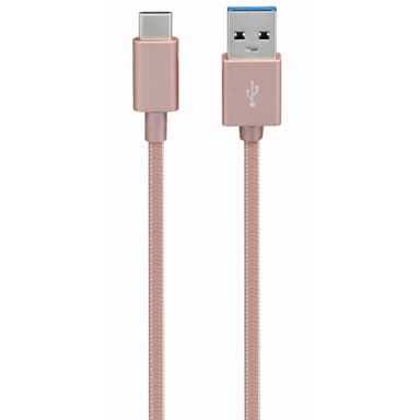 Sandstrøm punottu USB-C 3.1 kaapeli (ruusukulta)