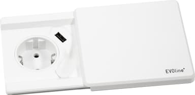 EVOline Square80 pistorasia E11000093075 (valkoinen)