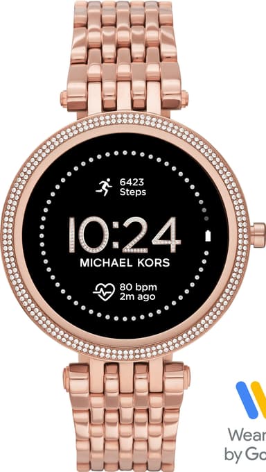 Michael Kors Gen 5E Darci 43 mm älykello (ruost. teräs/Pavé Rose Gold)