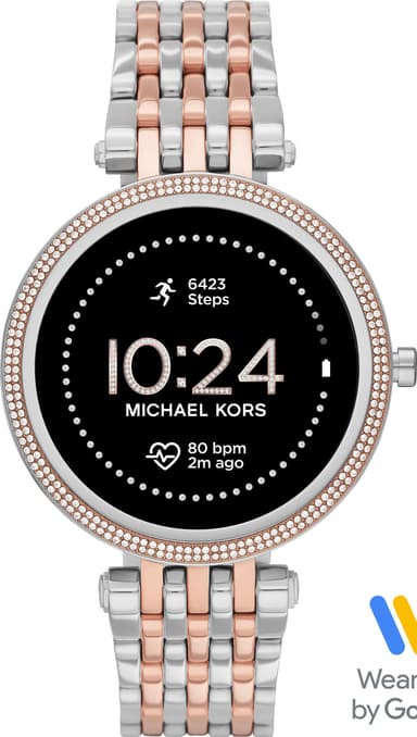 Michael Kors Gen 5E Darci 43 mm älykello (ruost. teräs/Pavé Two-tone)