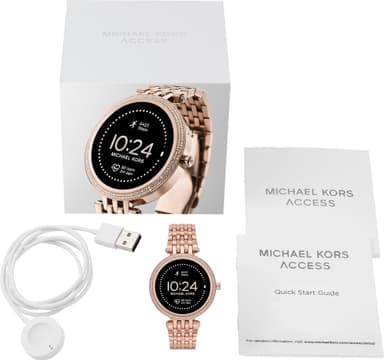 Michael Kors Gen 5E Darci 43 mm älykello (ruost. teräs/Pavé Rose Gold)
