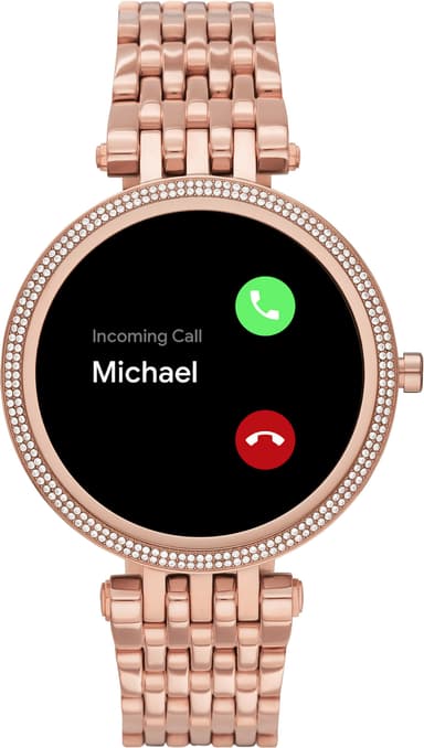 Michael Kors Gen 5E Darci 43 mm älykello (ruost. teräs/Pavé Rose Gold)
