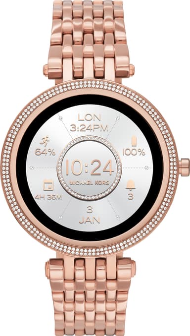 Michael Kors Gen 5E Darci 43 mm älykello (ruost. teräs/Pavé Rose Gold)