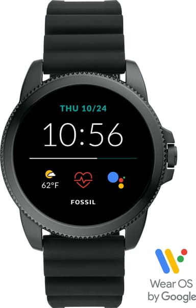 Fossil Gen 5E 44 mm älykello (ruostumaton teräs/musta)