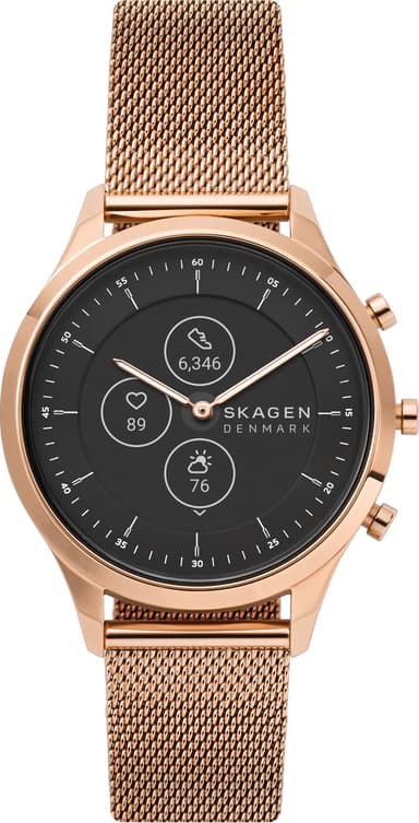 Skagen Jorn Hybrid HR älykello 38mm (ruusukulta/verkkoteräs)