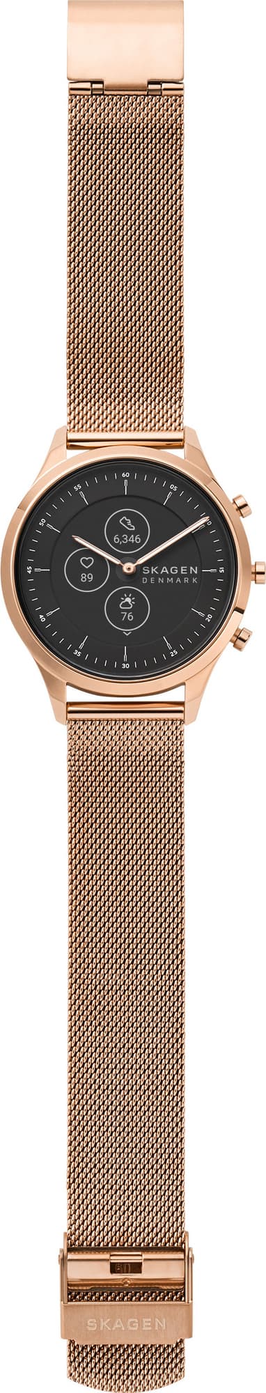 Skagen Jorn Hybrid HR älykello 38mm (ruusukulta/verkkoteräs)