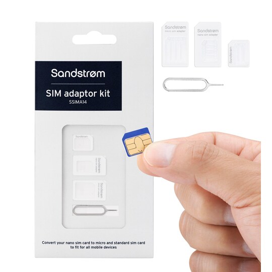 Sandstrøm SIM kortti adapteri paketti